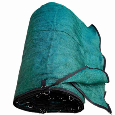 توری سبز نواردوزی شده و حلقه دار